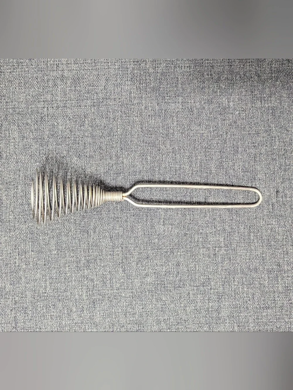 Vintage Wire Whisk Coil Egg Beater Metal Kitchen Tool